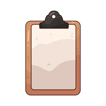 Clipboard illustration Stock Illustration