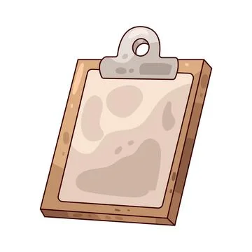 Clipboard illustration Stock Illustration