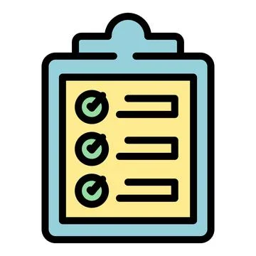 Clipboard inventory icon vector flat イラスト素材