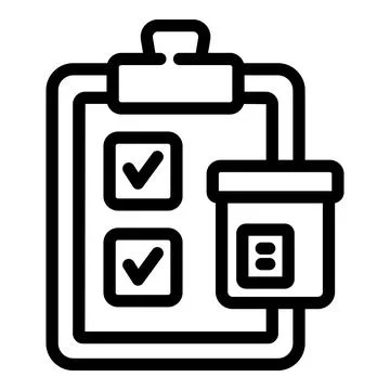 Clipboard loading goods icon outline vector. Storage logistic Ilustración de archivo