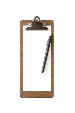 Clipboard mock up isolated Stock Illustration