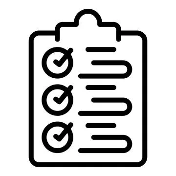Clipboard model icon outline vector. Tech help Stock Illustration