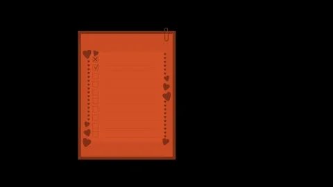 Clipboard Motion with List Motion Graphic Overlay Stock Footage 337991022