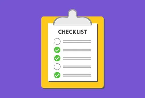 Clipboard Notepad Document Checklist Points Mark Illustration Report Office Form Stock Illustration