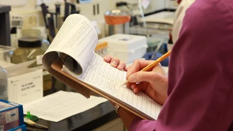 CLIPBOARD NOTES Stock Footage 128268996