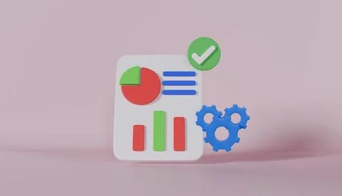 Clipboard paper with Data analytics and target, SEO optimization 스톡 일러스트