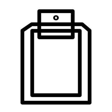 Clipboard for patient chart Stock Illustration