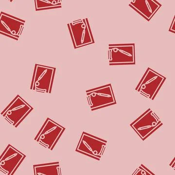 Clipboard pen list glyph vector seamless pattern 스톡 일러스트