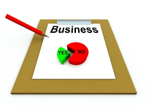 Clipboard With Piechart Stock Illustration