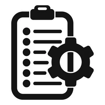 Clipboard random access icon simple vector. Ram lens memory Stock Illustration