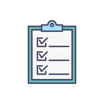 Clipboard related vector icon. Illustrazione stock