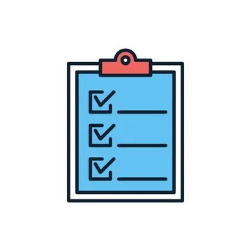 Clipboard related vector icon. Illustrazione stock