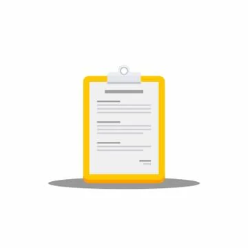 Clipboard - Shadow icon vector isolated. Stock Illustration