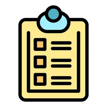 Clipboard showing checklist for completing tasks efficiently Stock Illustration