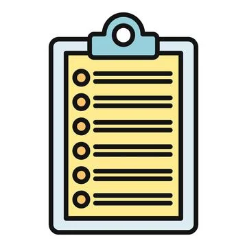 Clipboard showing checklist with to do list items イラスト素材