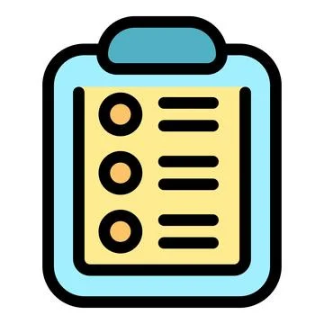Clipboard showing checklist for task management and planning Stockillustratie