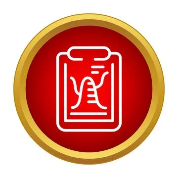 Clipboard showing data analytics statistics report icon イラスト素材
