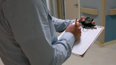 CLIPBOARD STOPWATCH 動画素材 128269059