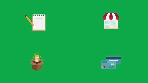 Clipboard Store Box Card animation on green screen 3d clay model perfect Vidéo 334704106