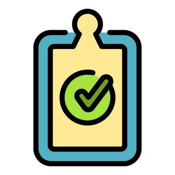 Clipboard task icon vector flat Stock Illustration