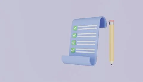 Clipboard task management todo check list, Clipboard and pencil Stock Illustration