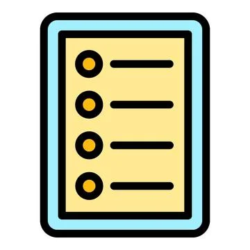 Clipboard task schedule icon vector flat Illustrazione stock