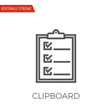 Clipboard Vector Icon Stock Illustration