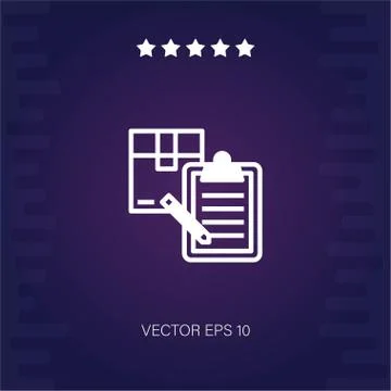 Clipboard vector icon Illustrazione stock