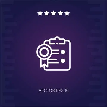 Clipboard vector icon Stock Illustration