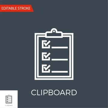 Clipboard Vector Icon Stock Illustration