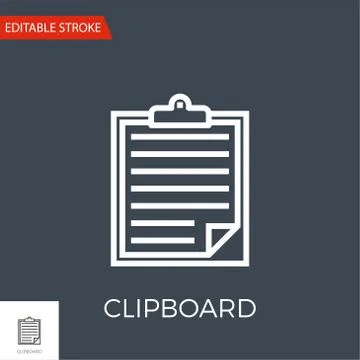 Clipboard Vector Icon Stock Illustration