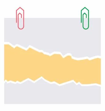 Clipped Drafting Note Stock Illustration