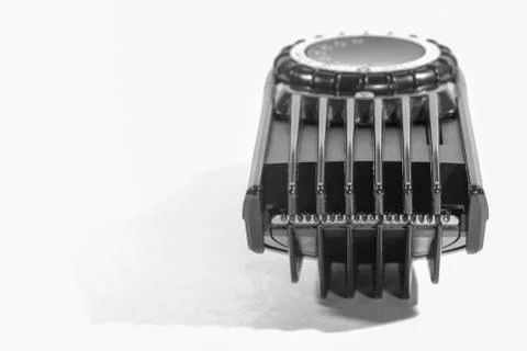 Clipper on a white background a macro Stock-Fotos