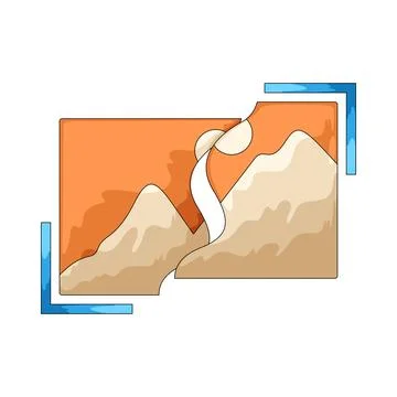 Clipping mask illustration Illustrazione stock