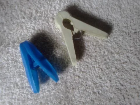 Clips of Different Colours Stock Photos