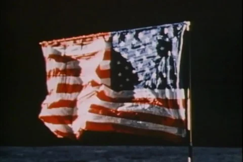 Clips from a documentary about Apollo 11 spaceflight. Video stock 108445156