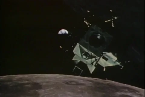 Clips from a documentary about Apollo 11 spaceflight. Stock Footage 108445201