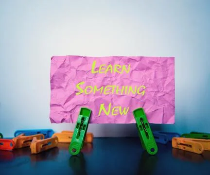 Clips spread woody table Stock Photos