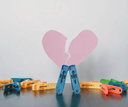 Clips spread woody table 写真素材