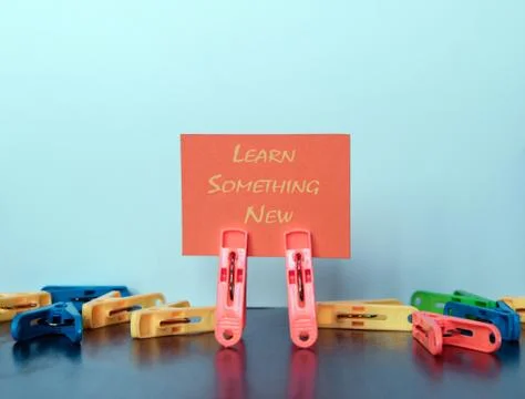 Clips spread woody table Foto stock