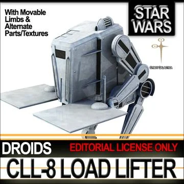 CLL-8 Load Lifter Droid Star Wars 3D Model