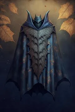 Cloak of the bat Stock Illustration