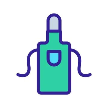 Cloak welding icon vector. Isolated contour symbol illustration Stock Illustration