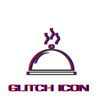 Cloche icon flat. Stock Illustration