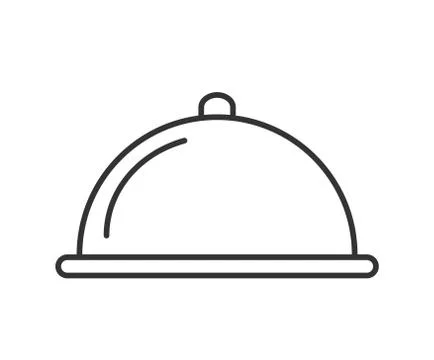 Cloche or Marmite. Simple vector icon. Contour illustration for websites and Stock Illustration