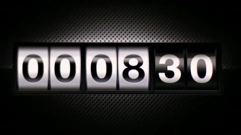 Clock 05 Scoreboard Digital Countdown Stock Footage 40339107