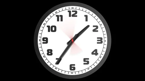 Clock 1 4 PNG Stock Footage 34467119