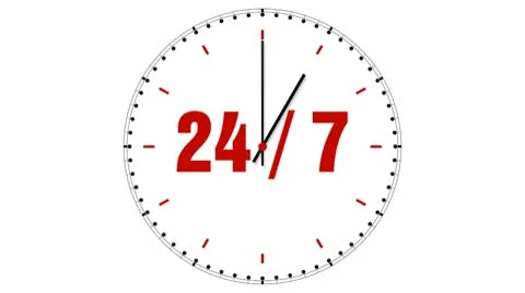 Clock: 24/7 Stock Footage 10559119