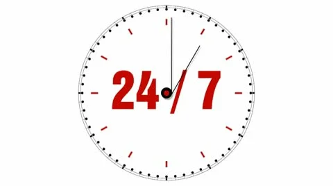 Clock: 24/7 Stock Footage 10559159