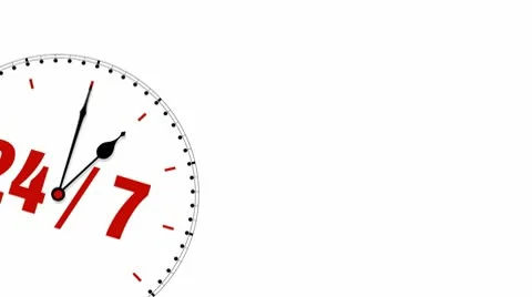 Clock: 24/7 Stock Footage 10559297